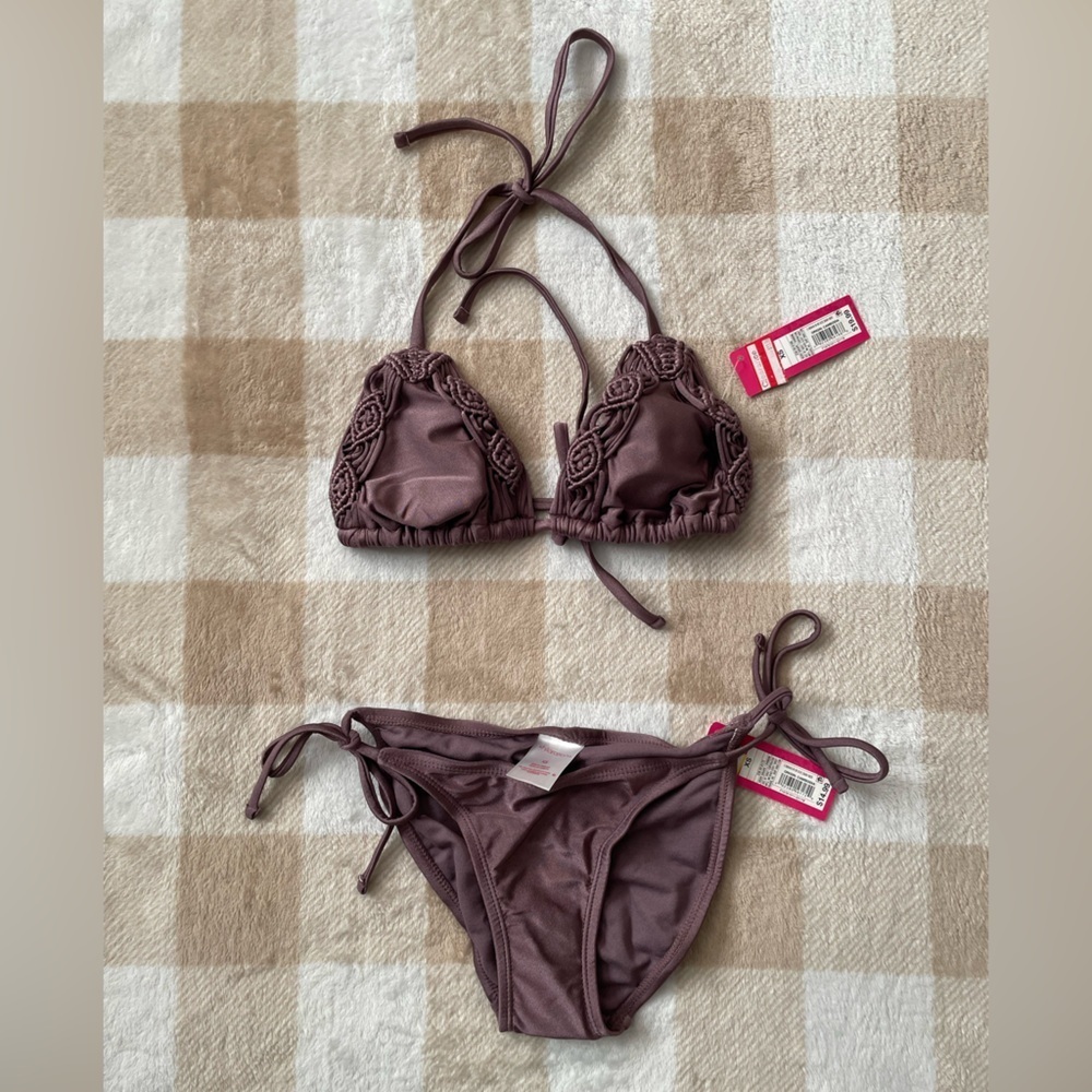 Shiny Purple Bikini Set Brand New With Tags